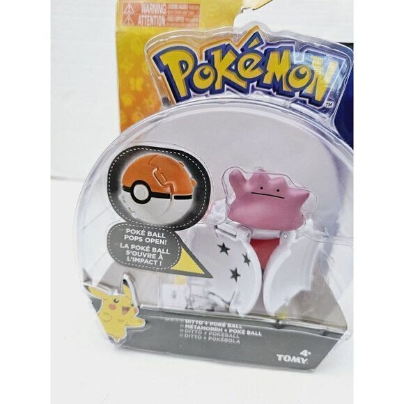 TOMY Pokemon 2017 DITTO and Pop-open Poke Ball Figure Set NEW/Unopened - Picture 5 of 8